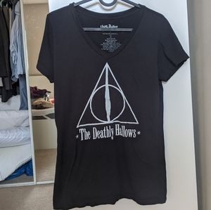 3/$25 Harry Potter deathly hallows v neck t-shirt